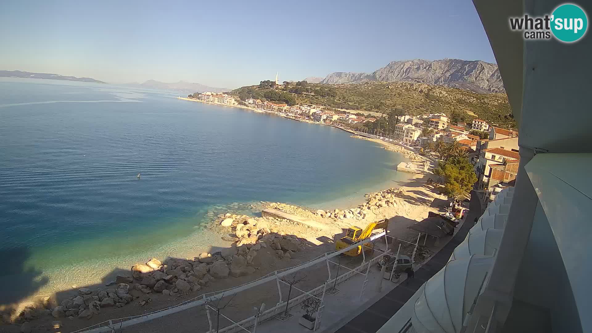 Vue de plage in Podgora