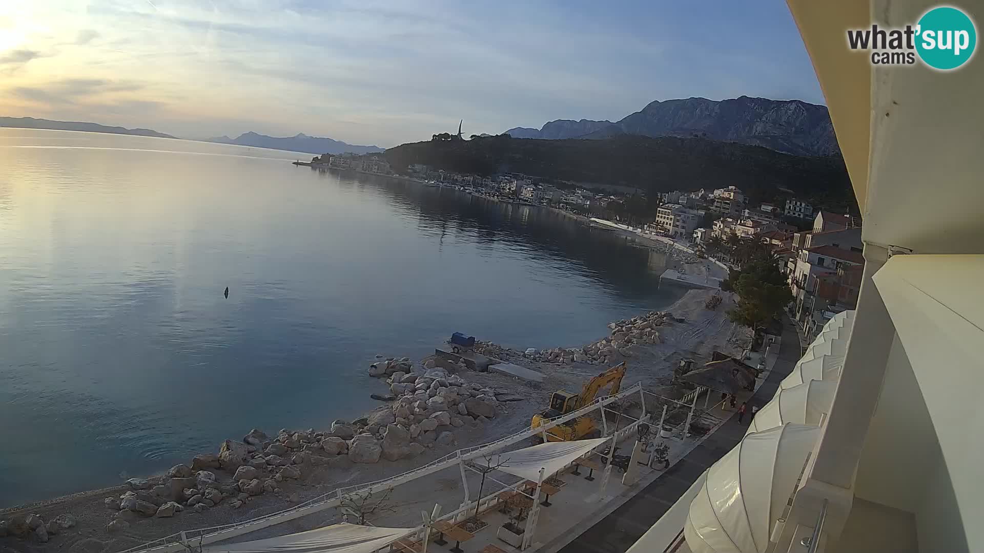 Podgora webcam – panorama beach – Dalmatia – Croatia