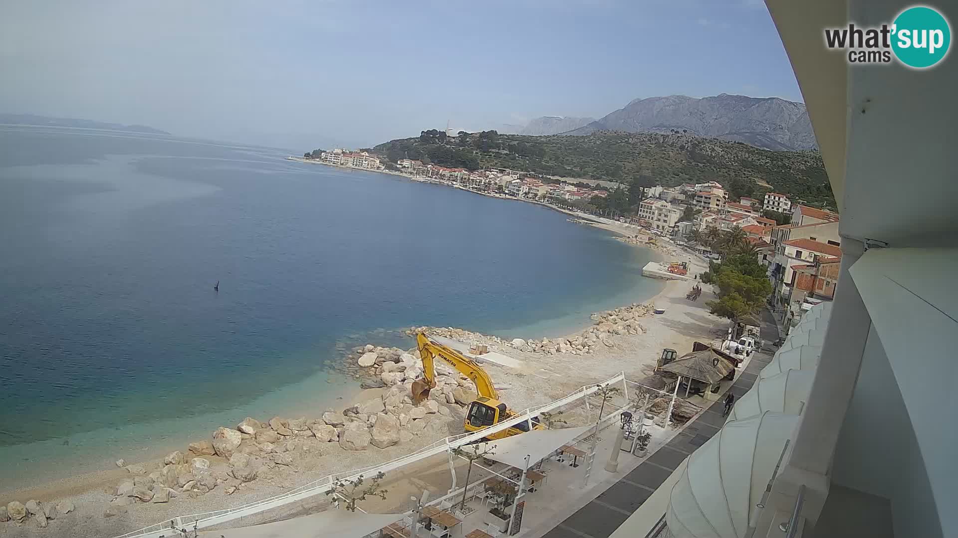 Vista de la playa in Podgora