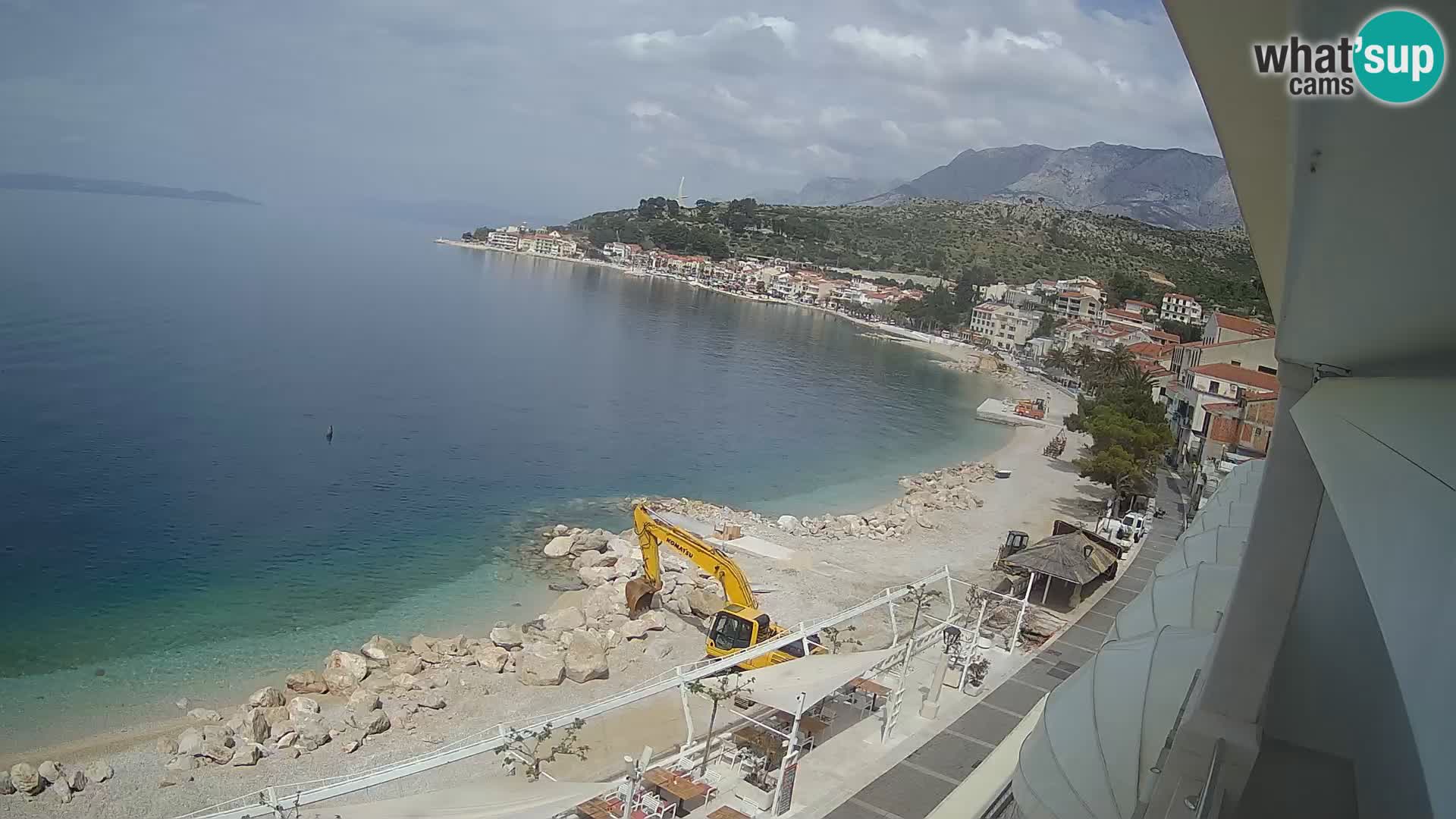 Panorama strand in Podgora