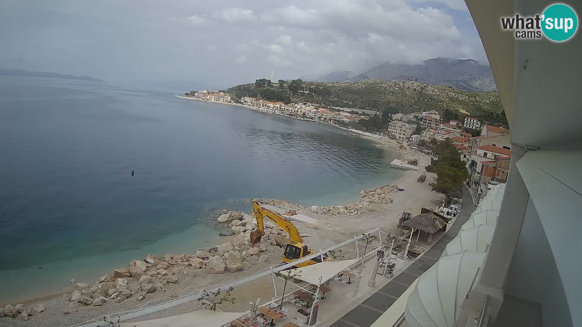 Podgora webcam – panorama beach – Dalmatia – Croatia