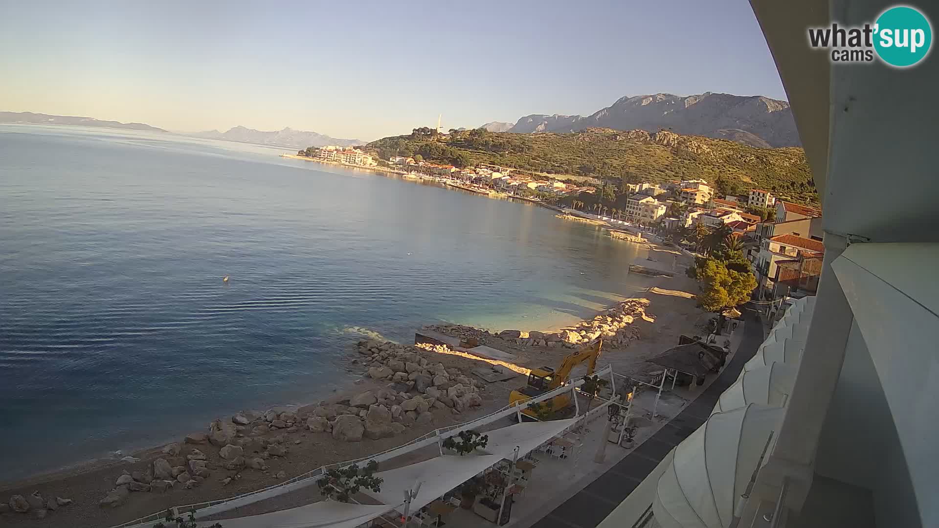 Panorama della spiaggia a Podgora