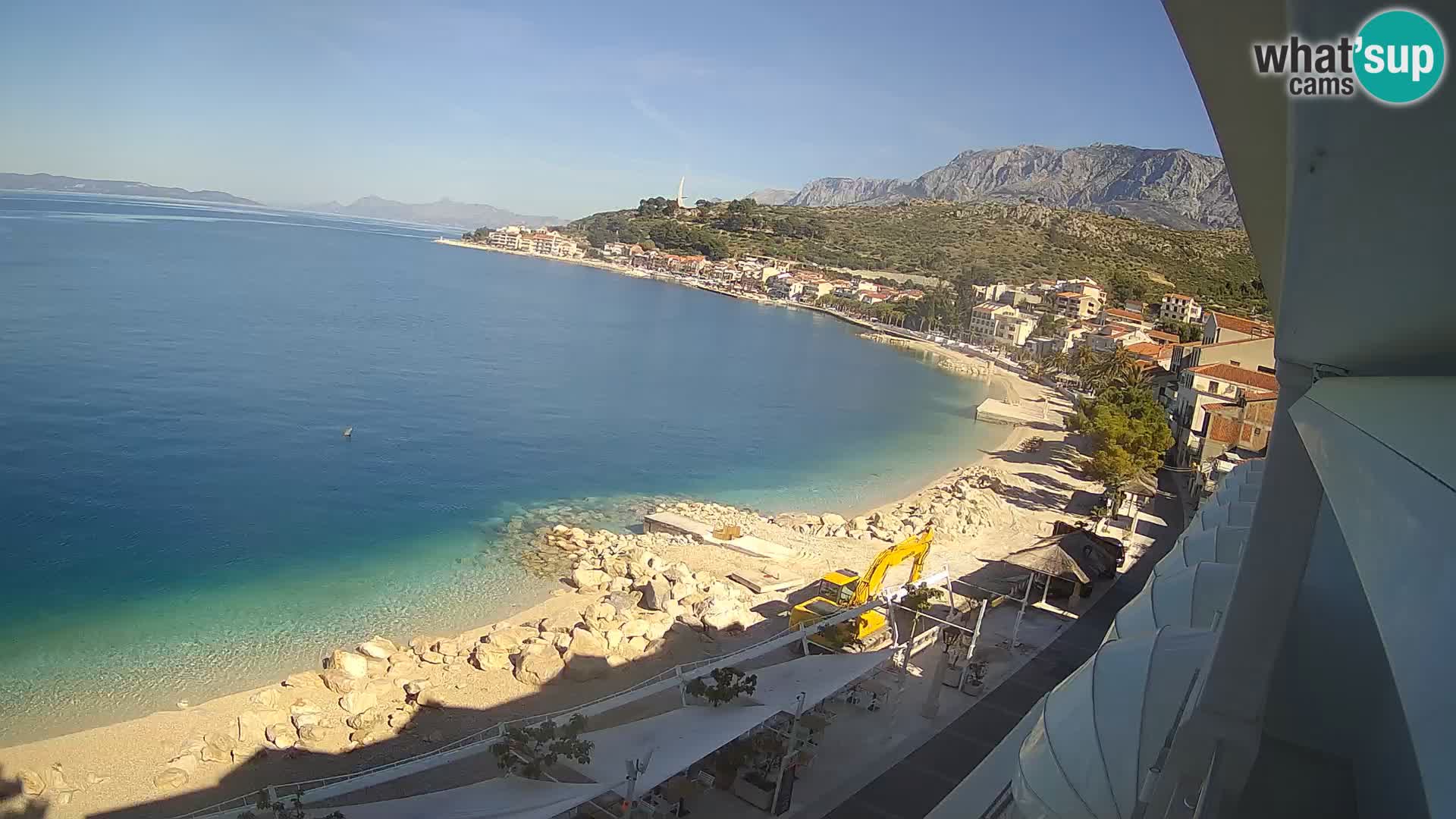 Vue de plage in Podgora