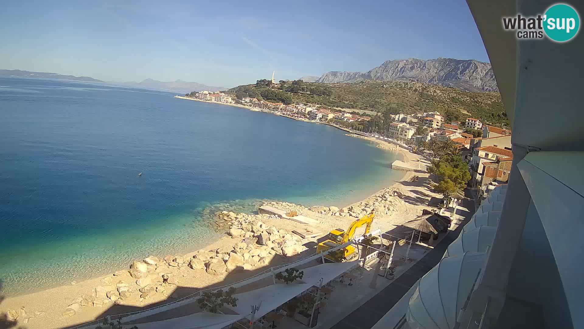 Vue de plage in Podgora