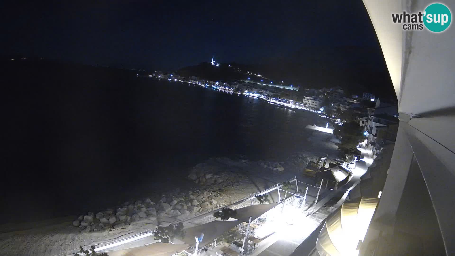 Panorama della spiaggia a Podgora