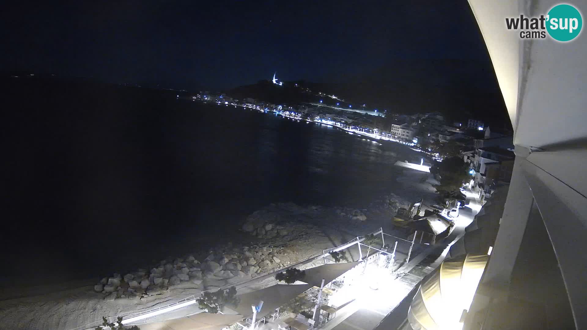 Vue de plage in Podgora