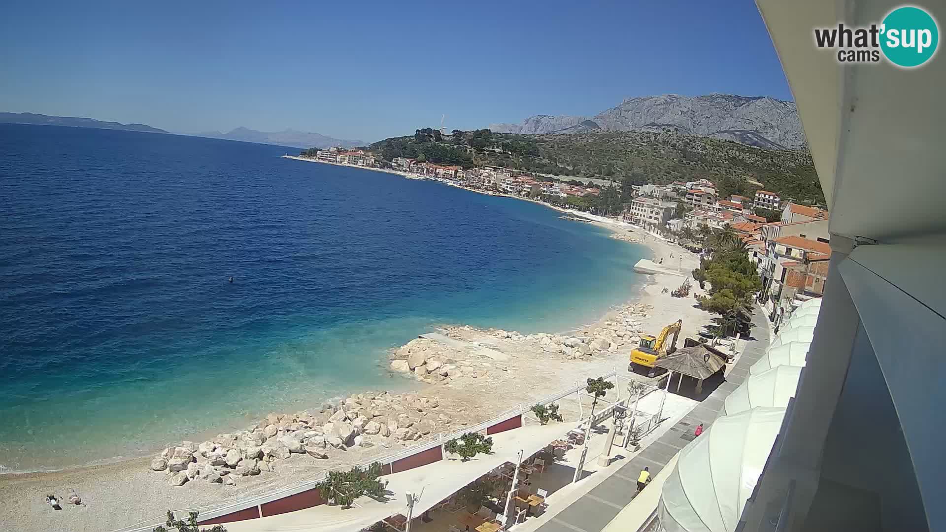 Panorama strand in Podgora