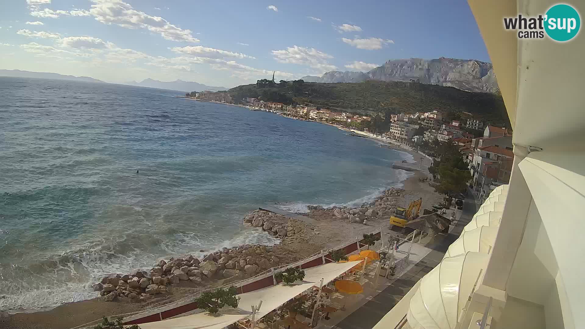 Podgora webcam – panorama beach – Dalmatia – Croatia
