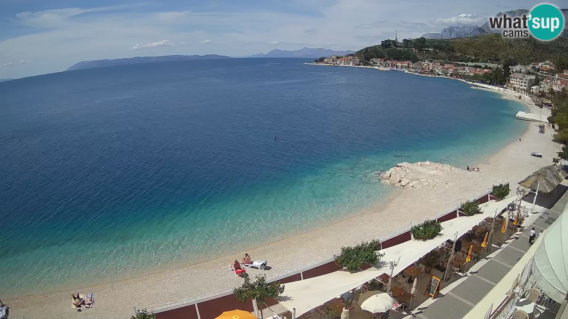 Vista de la playa in Podgora