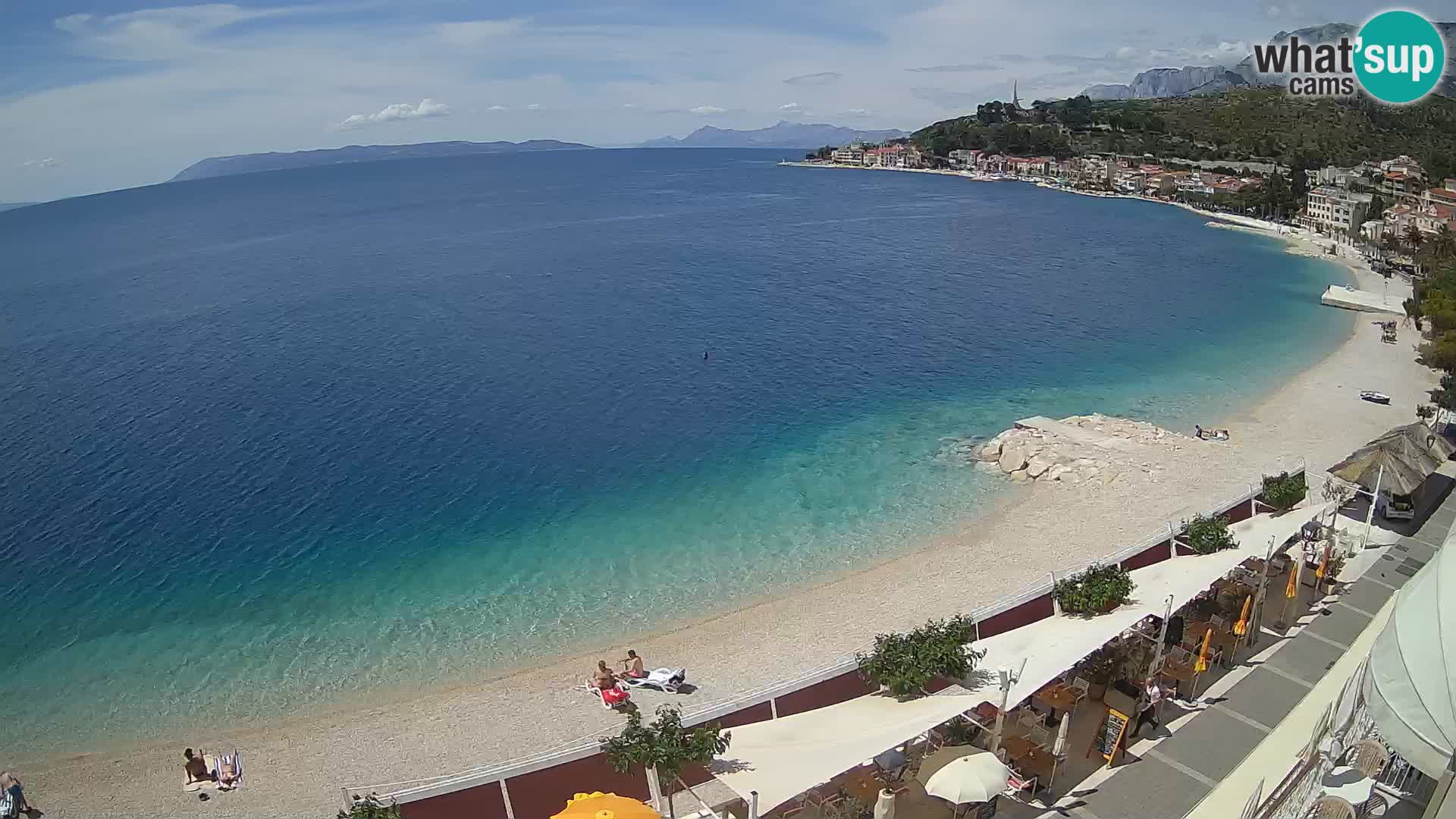 Podgora webcam – panorama beach – Dalmatia – Croatia