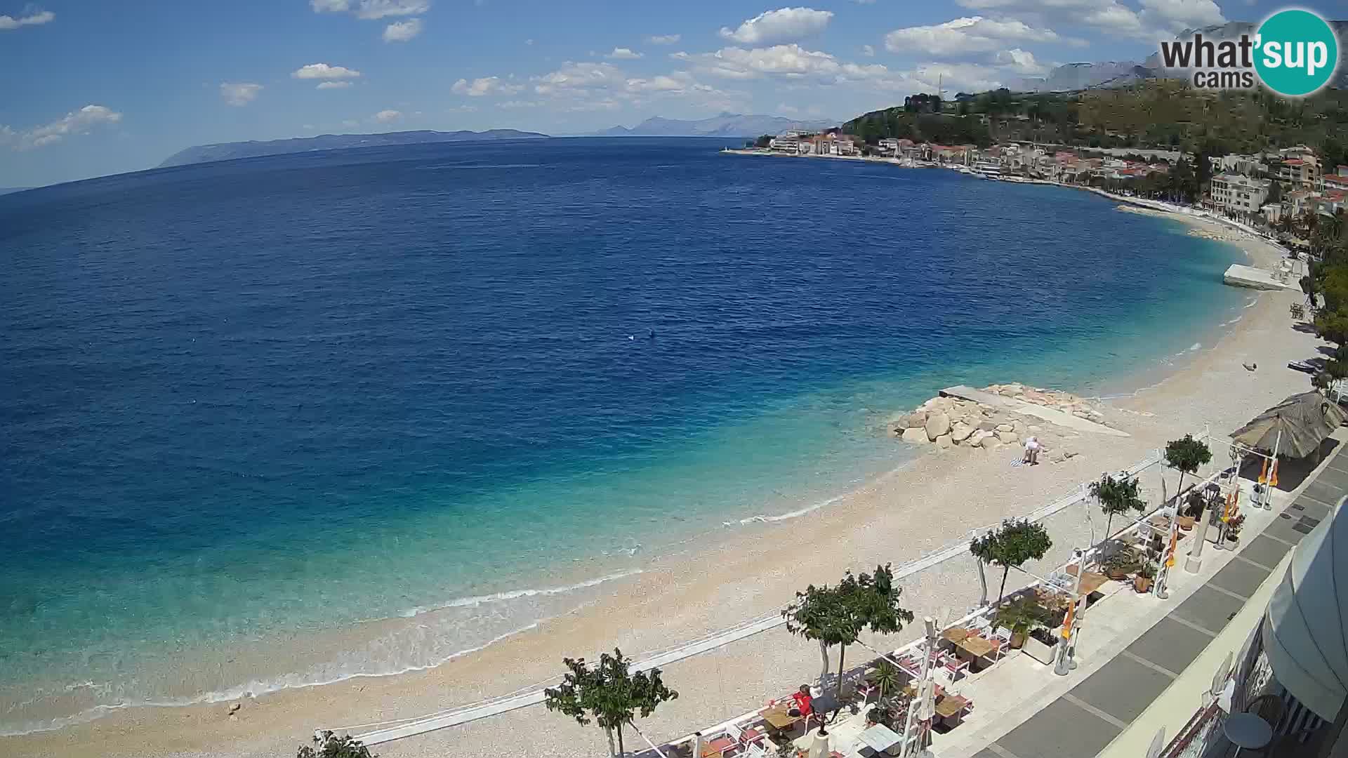 Podgora webcam – panorama beach – Dalmatia – Croatia