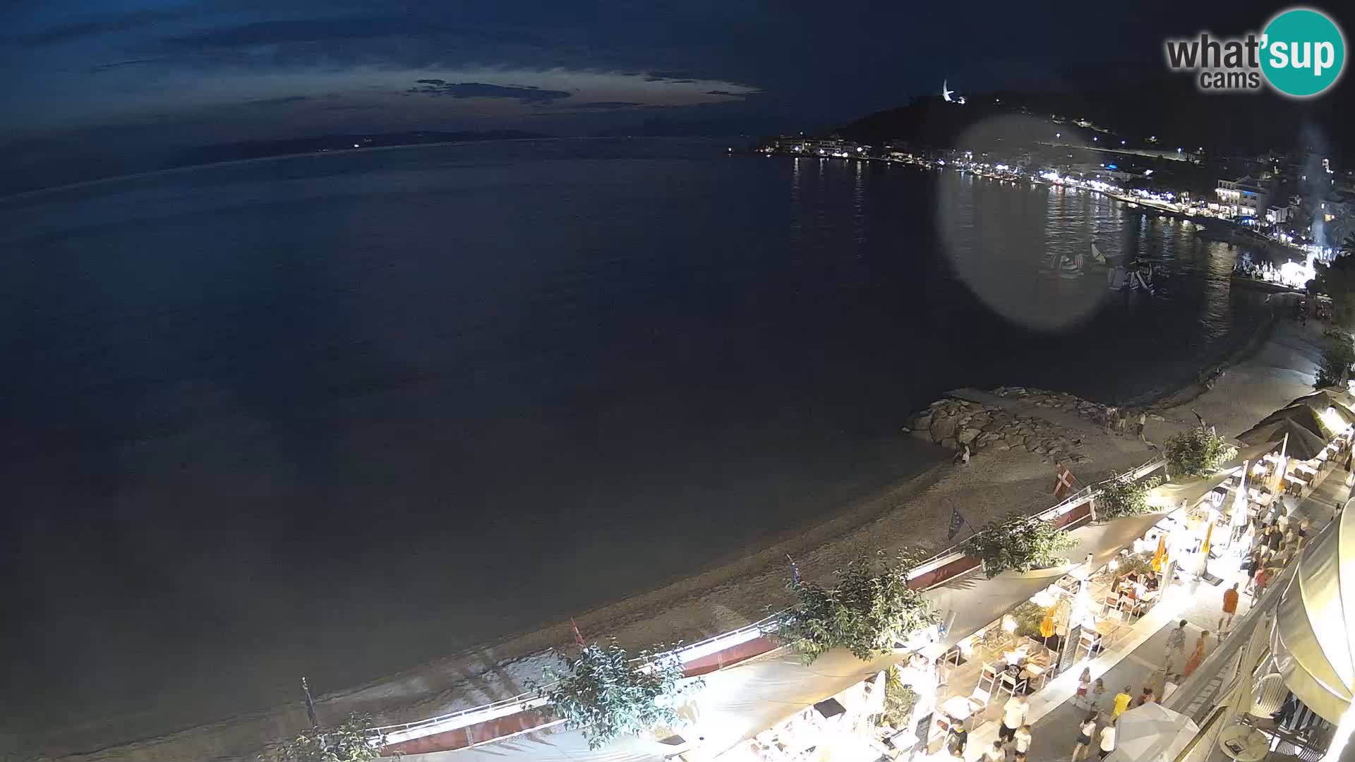 Razgled na plažo v Podgori