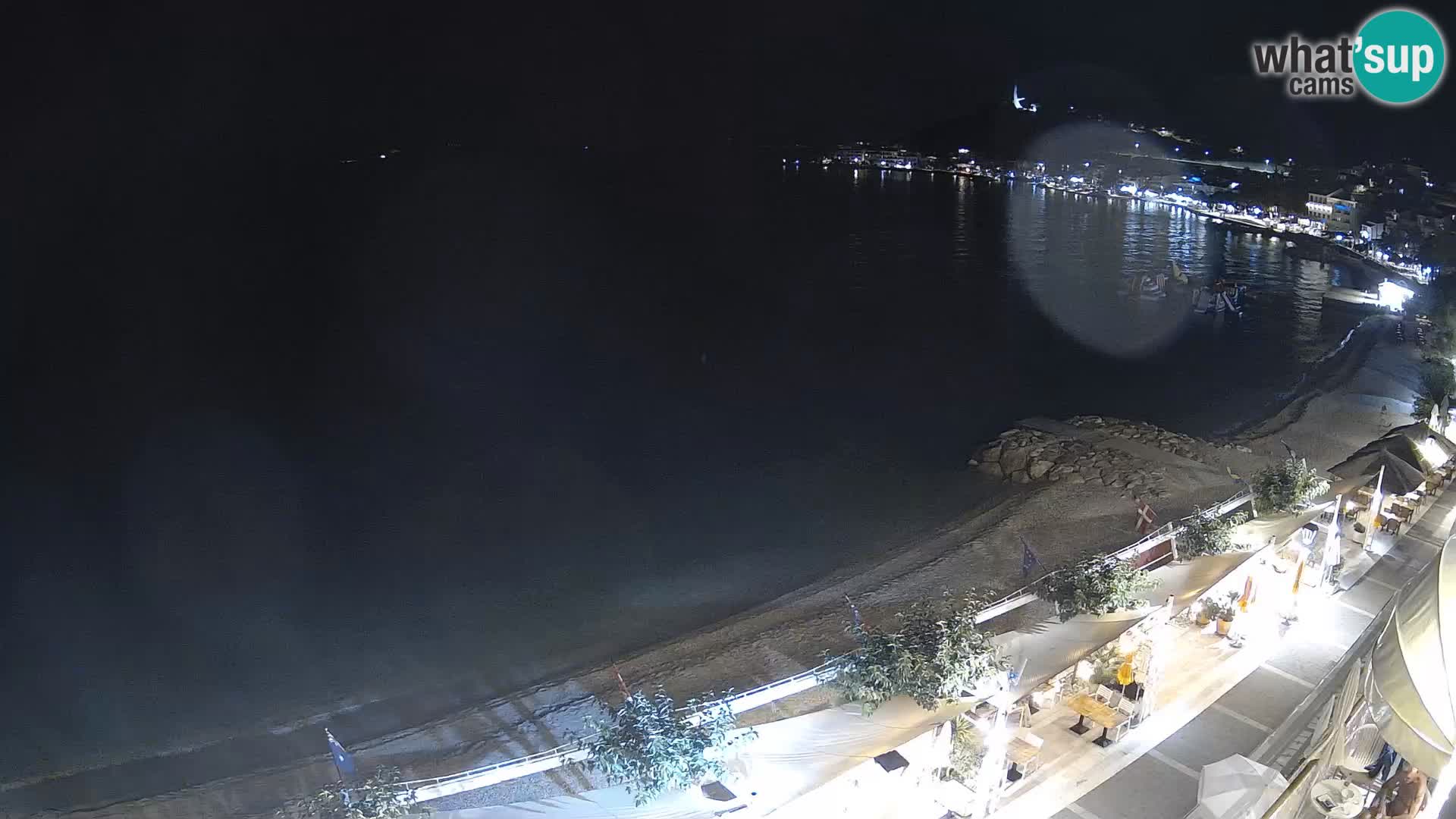 Vue de plage in Podgora