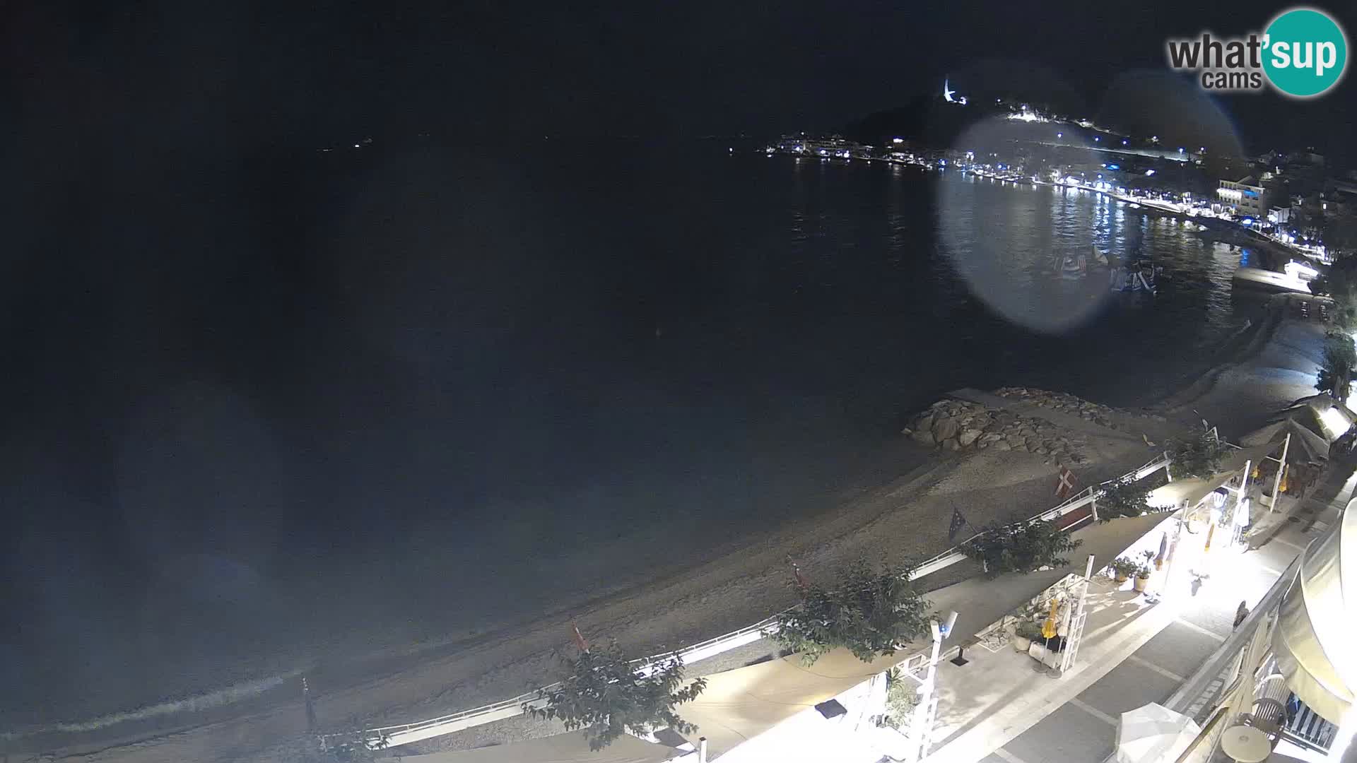 Vue de plage in Podgora