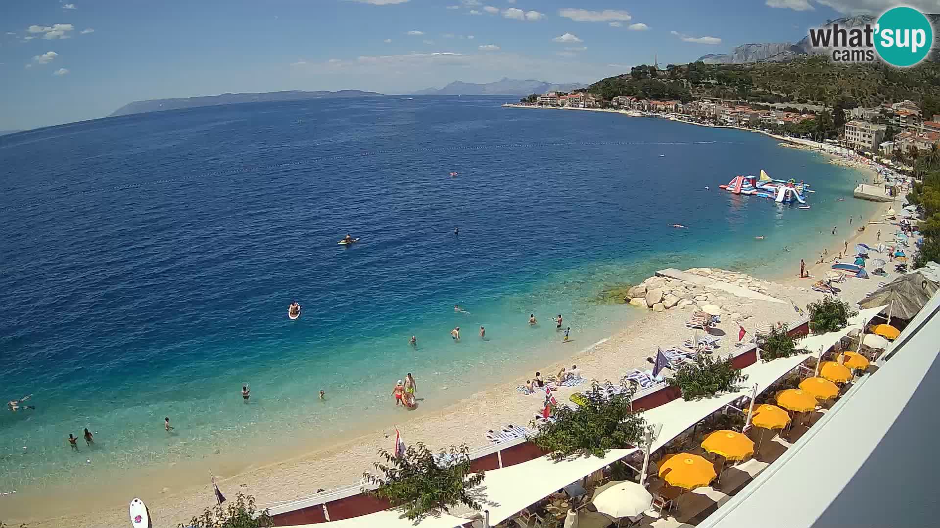 Vue de plage in Podgora