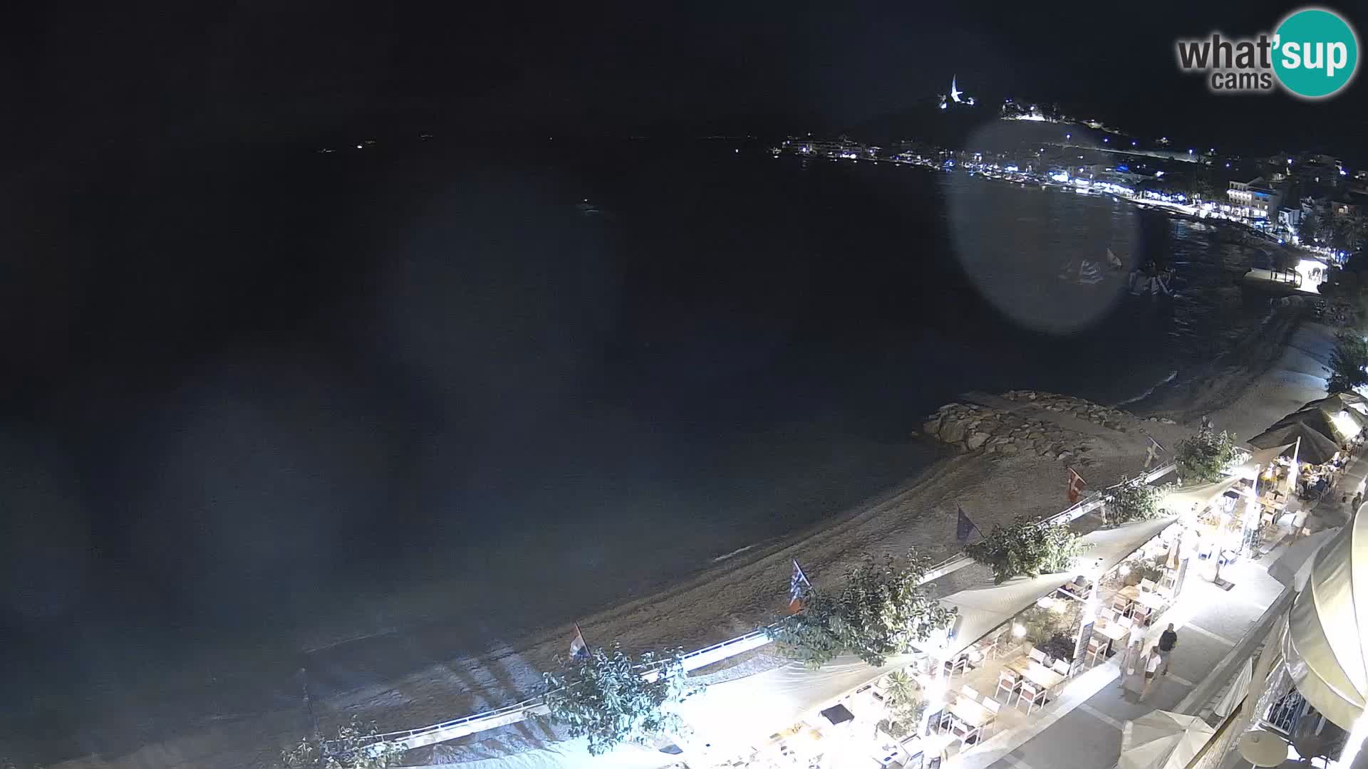 Panorama della spiaggia a Podgora