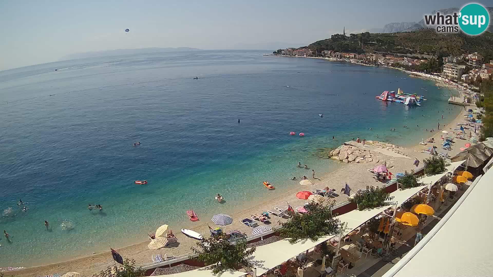 Panorama strand in Podgora