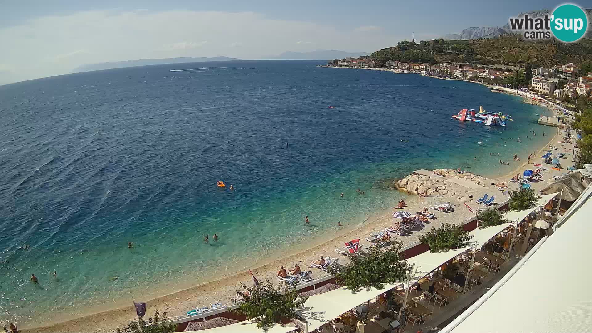 Vista de la playa in Podgora