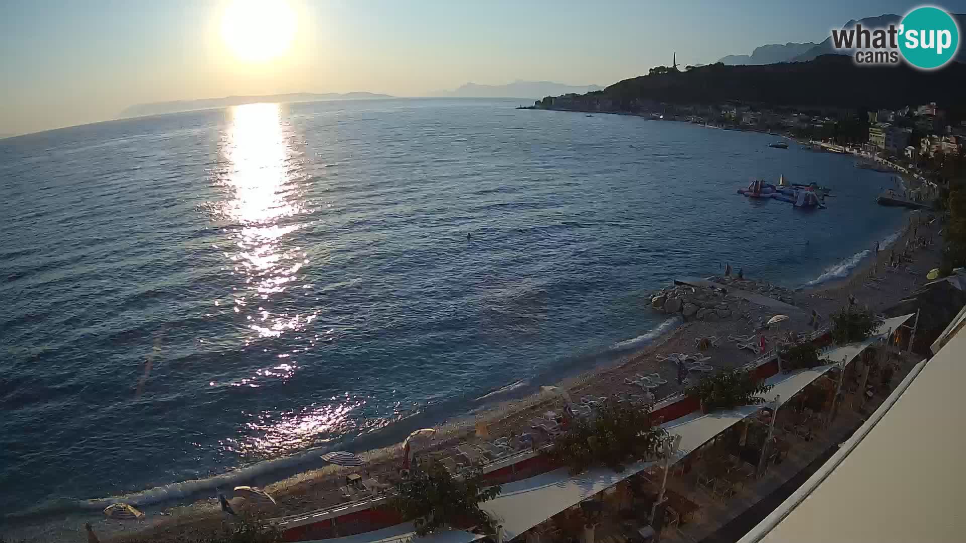 Podgora webcam – panorama beach – Dalmatia – Croatia