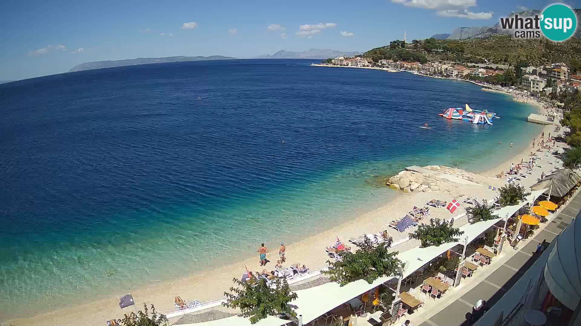 Panorama della spiaggia a Podgora