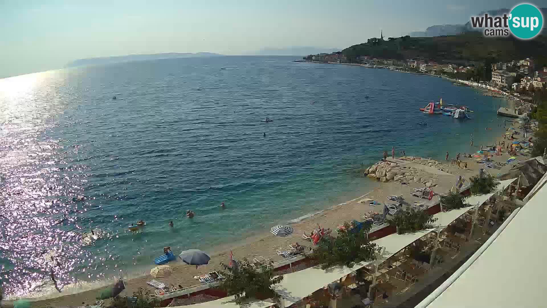 Panorama della spiaggia a Podgora