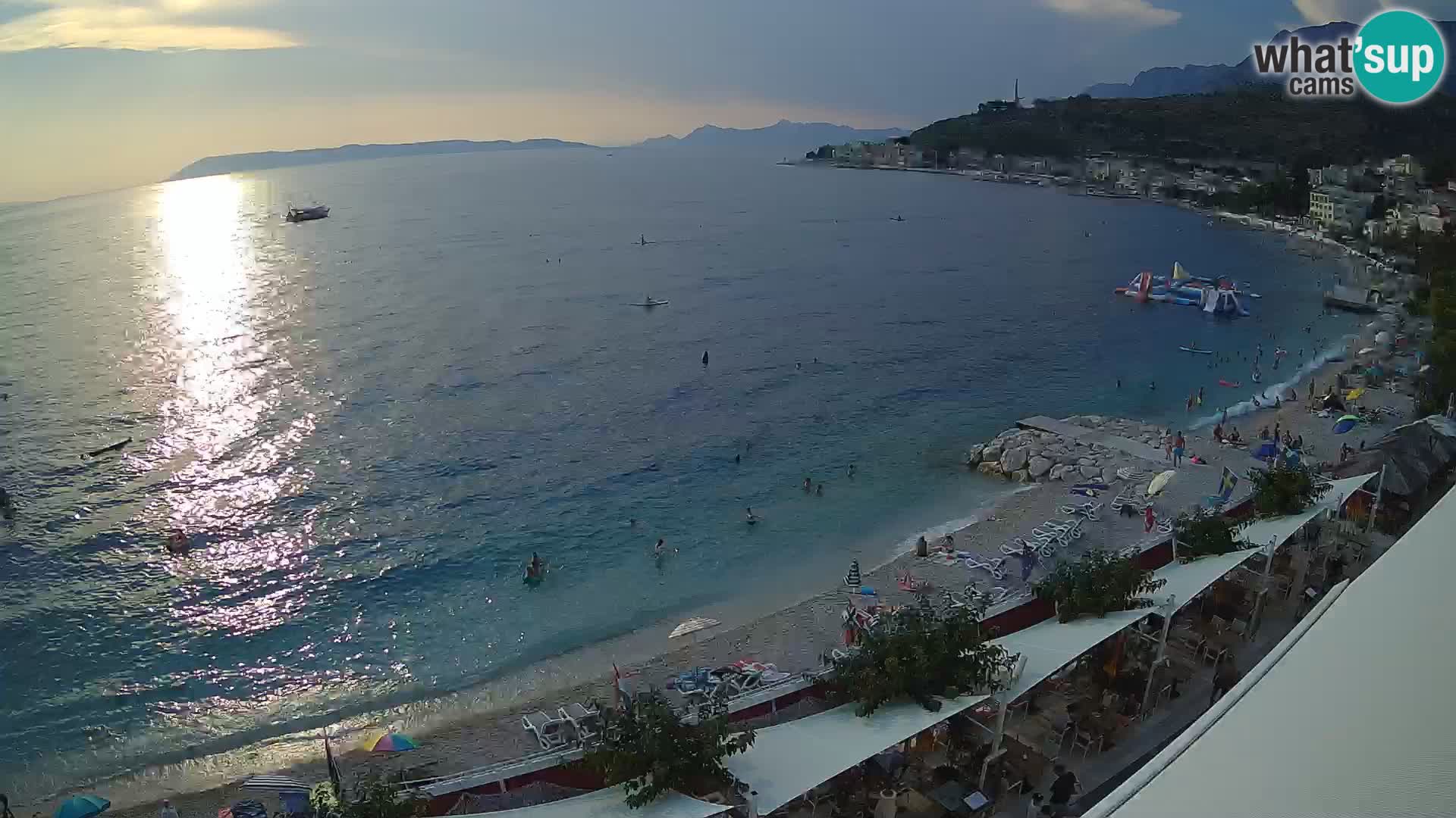 Vue de plage in Podgora