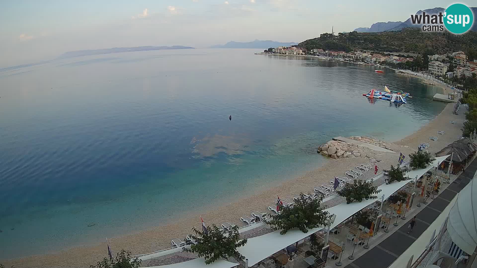 Vista de la playa in Podgora