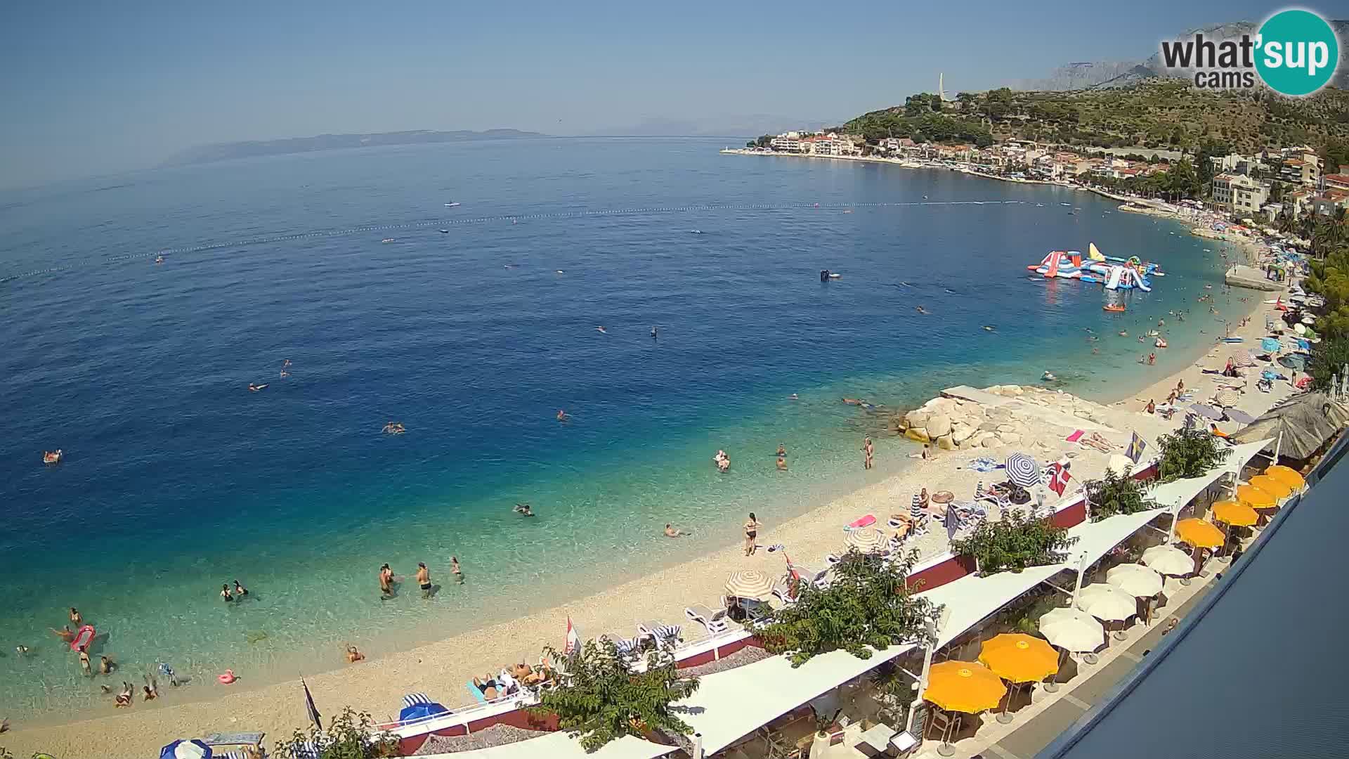 Panorama strand in Podgora