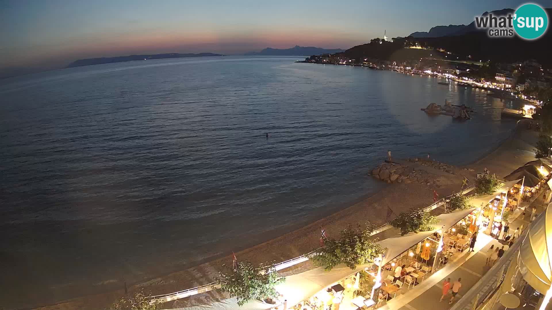 Panorama strand in Podgora