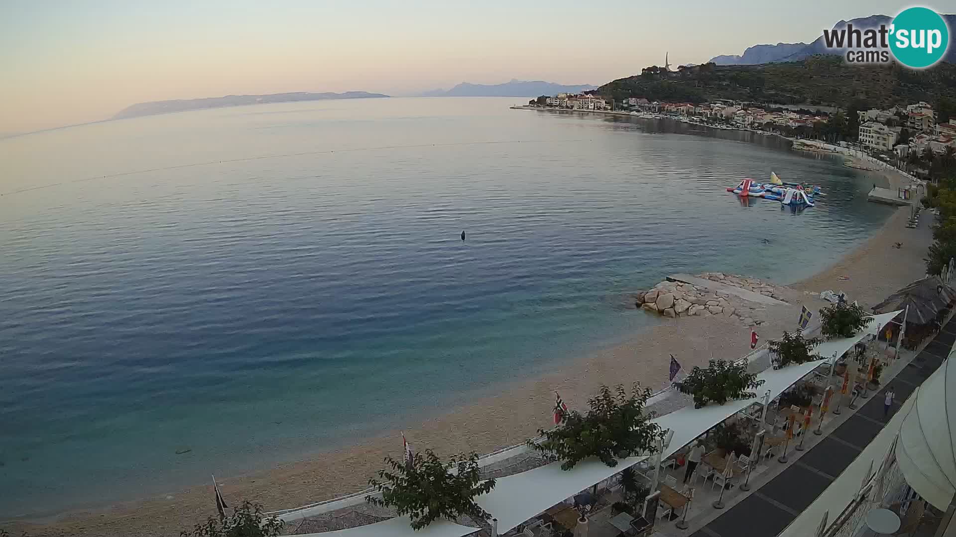 Podgora webcam – panorama beach – Dalmatia – Croatia
