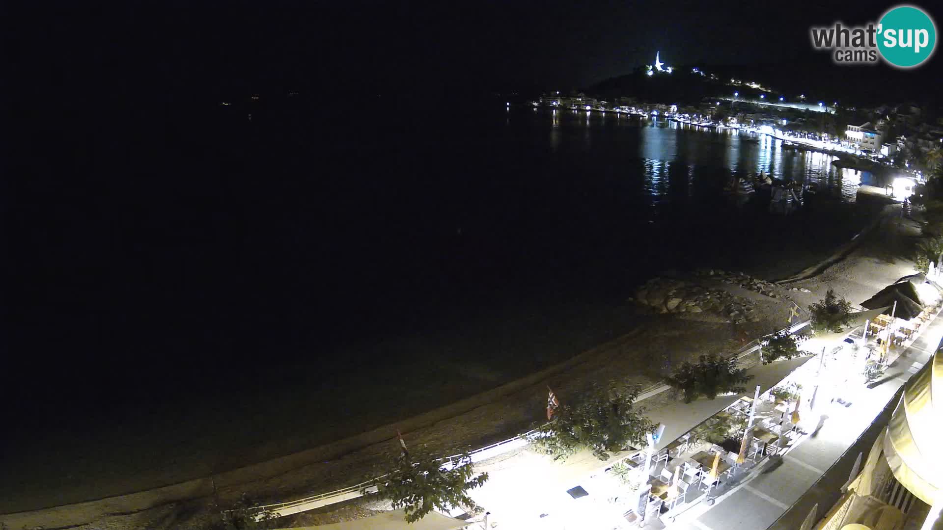 Panorama strand in Podgora