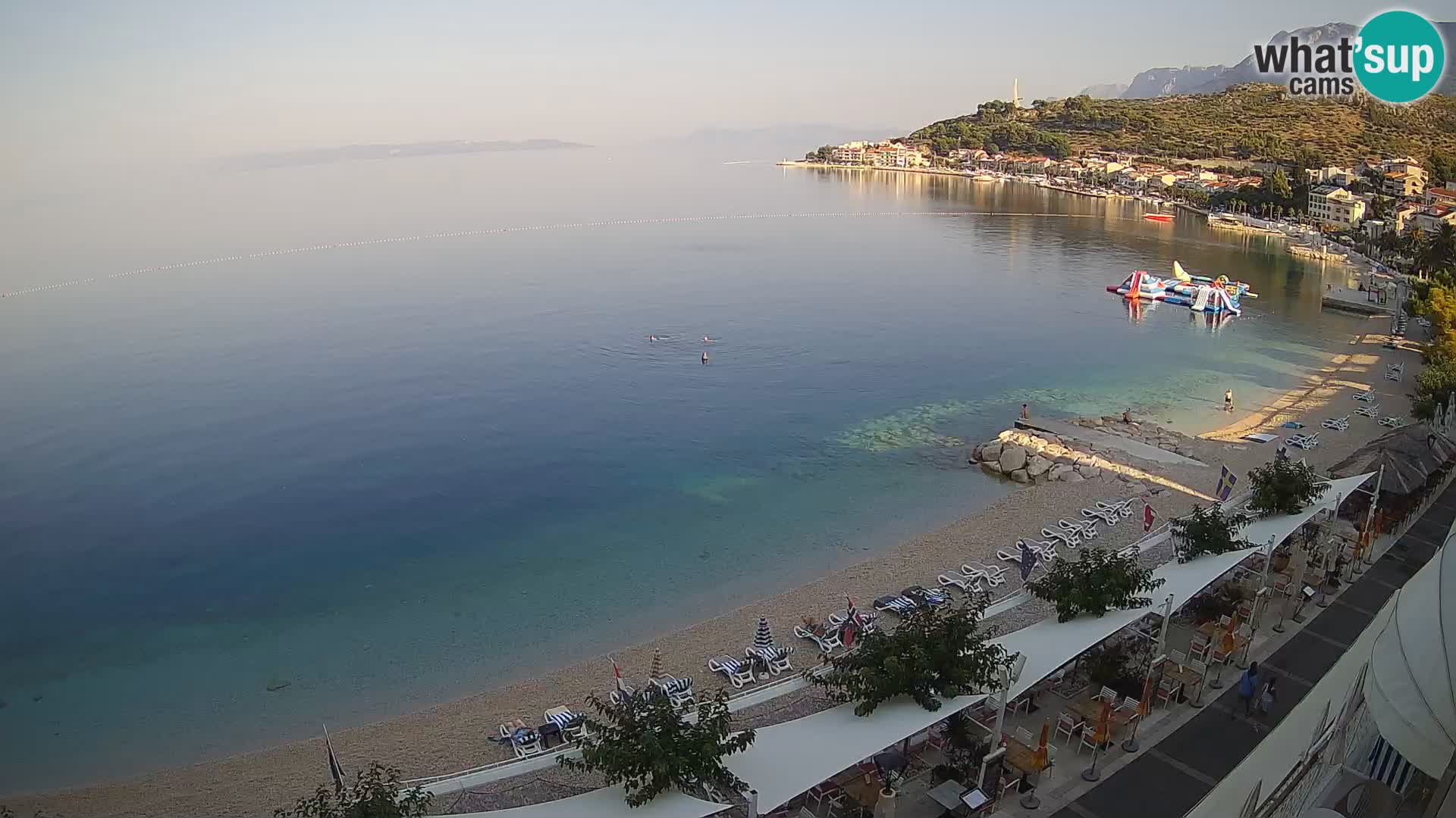 Vista de la playa in Podgora