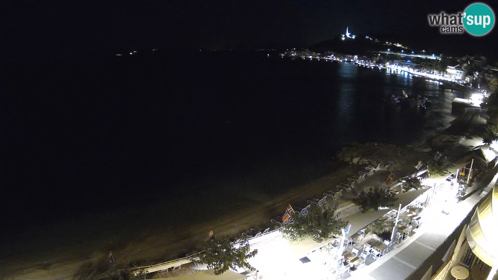 Vista de la playa in Podgora