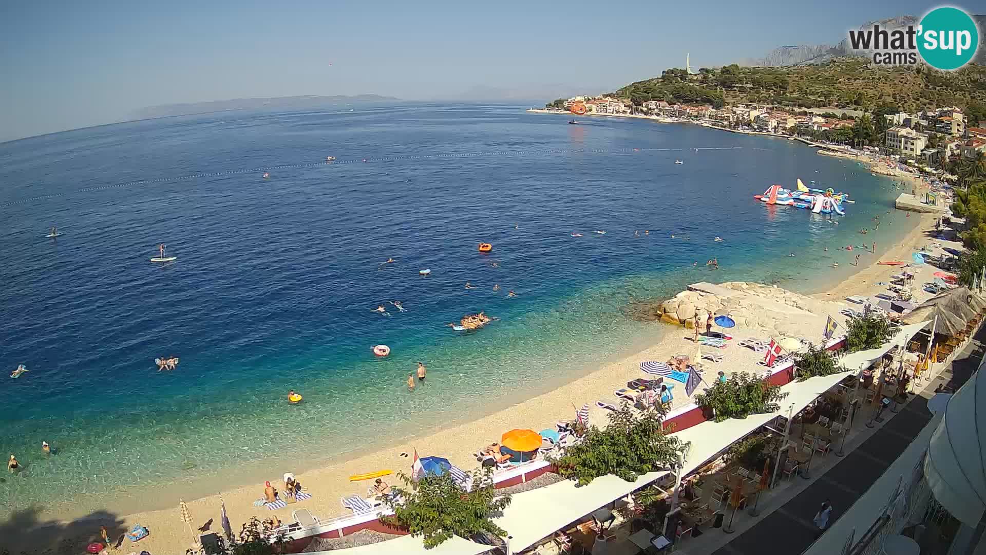 Podgora webcam – panorama beach – Dalmatia – Croatia