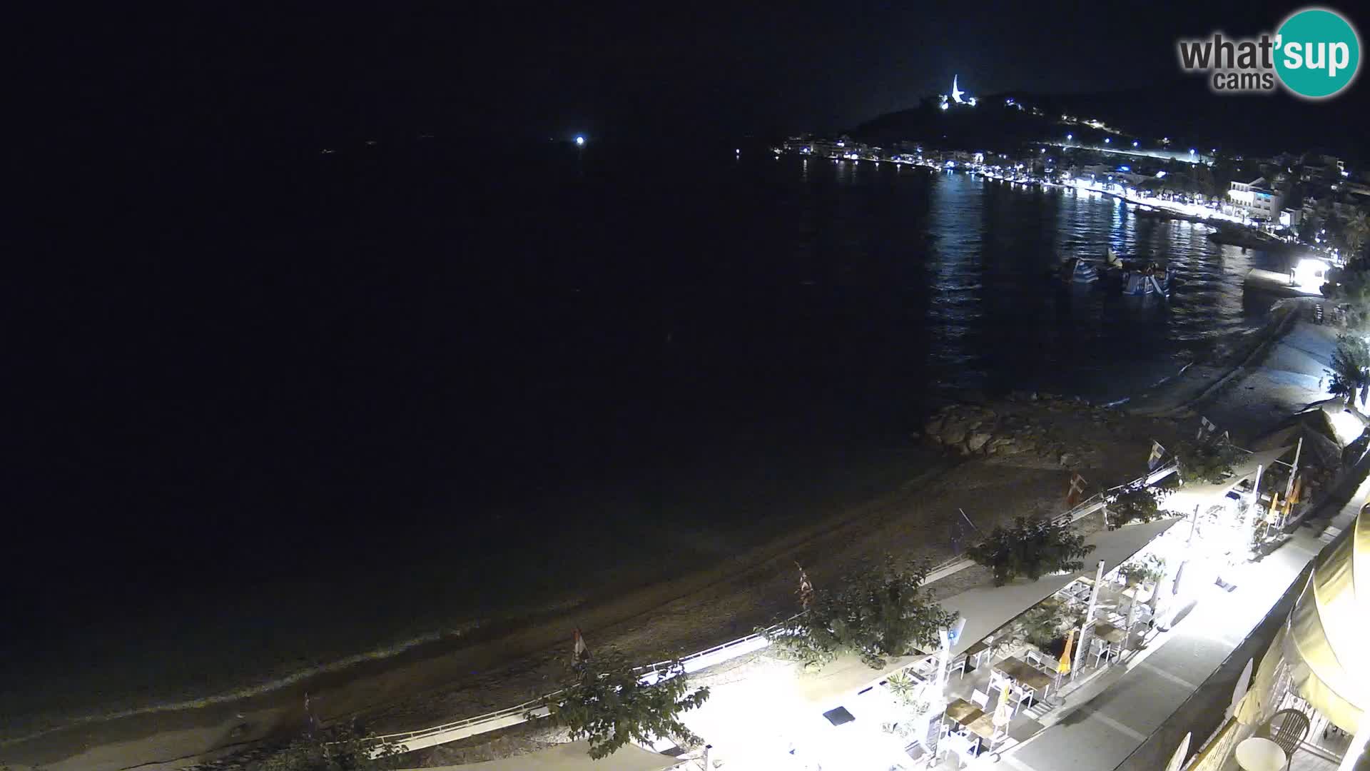 Panorama strand in Podgora