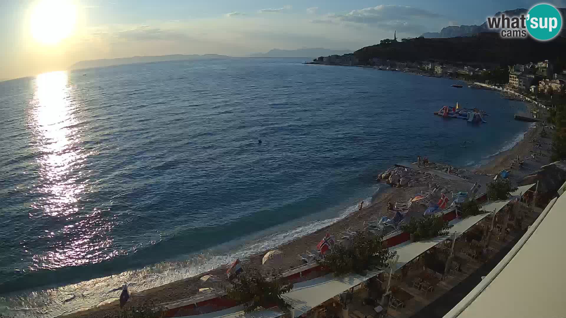 Podgora webcam – panorama beach – Dalmatia – Croatia