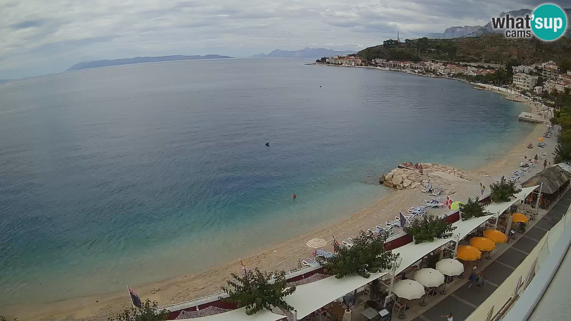 Podgora webcam – panorama beach – Dalmatia – Croatia