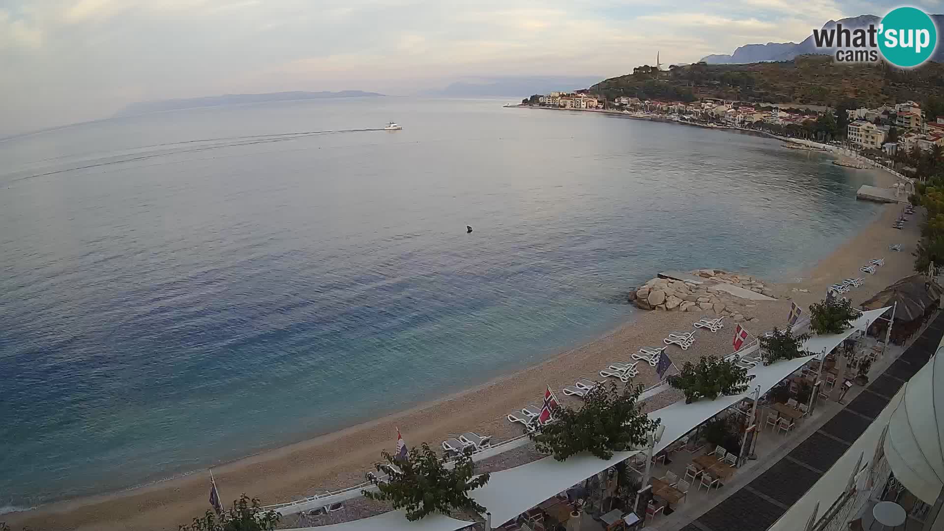 Vista de la playa in Podgora