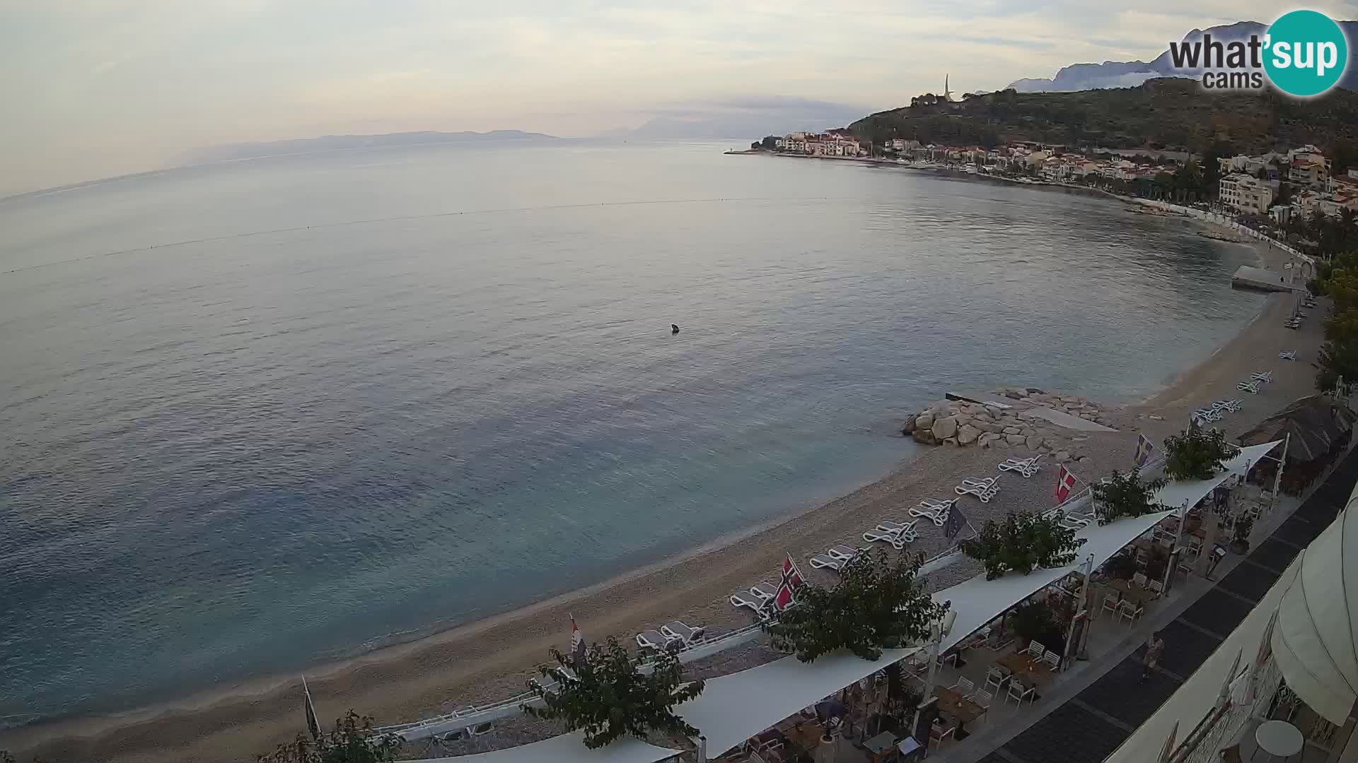 Panorama strand in Podgora