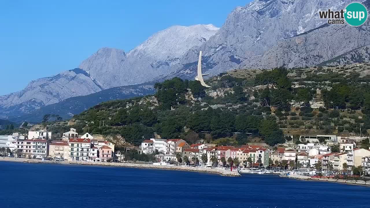 Live webcam Podgora beach – Dalmatia – Croatia