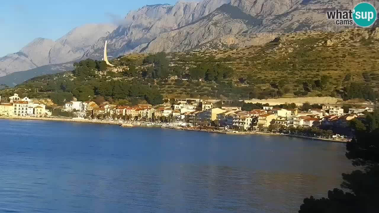 Live webcam Podgora beach – Dalmatia – Croatia