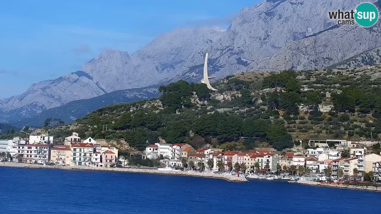 Live webcam Podgora beach – Dalmatia – Croatia