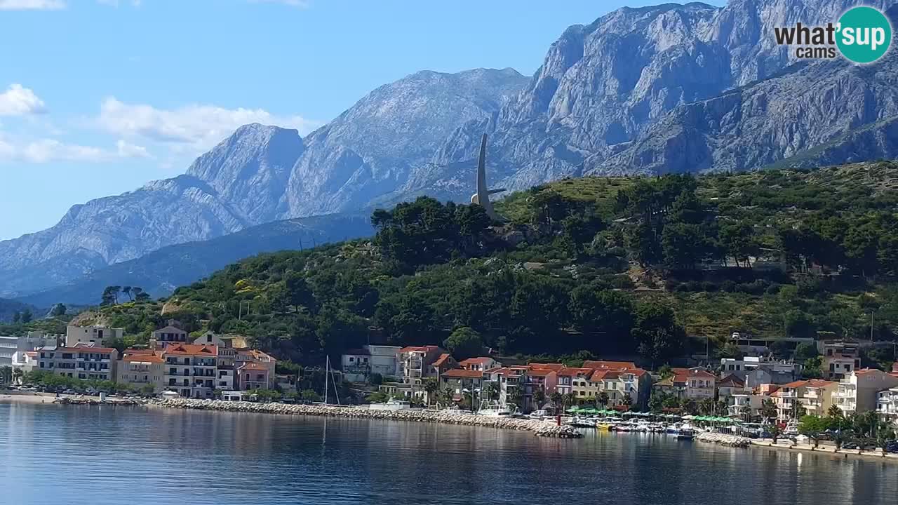 Live webcam Podgora beach – Dalmatia – Croatia