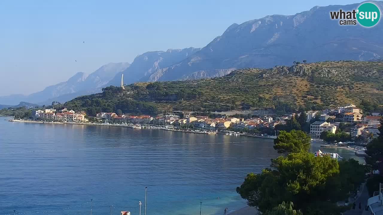 Live webcam Podgora beach – Dalmatia – Croatia