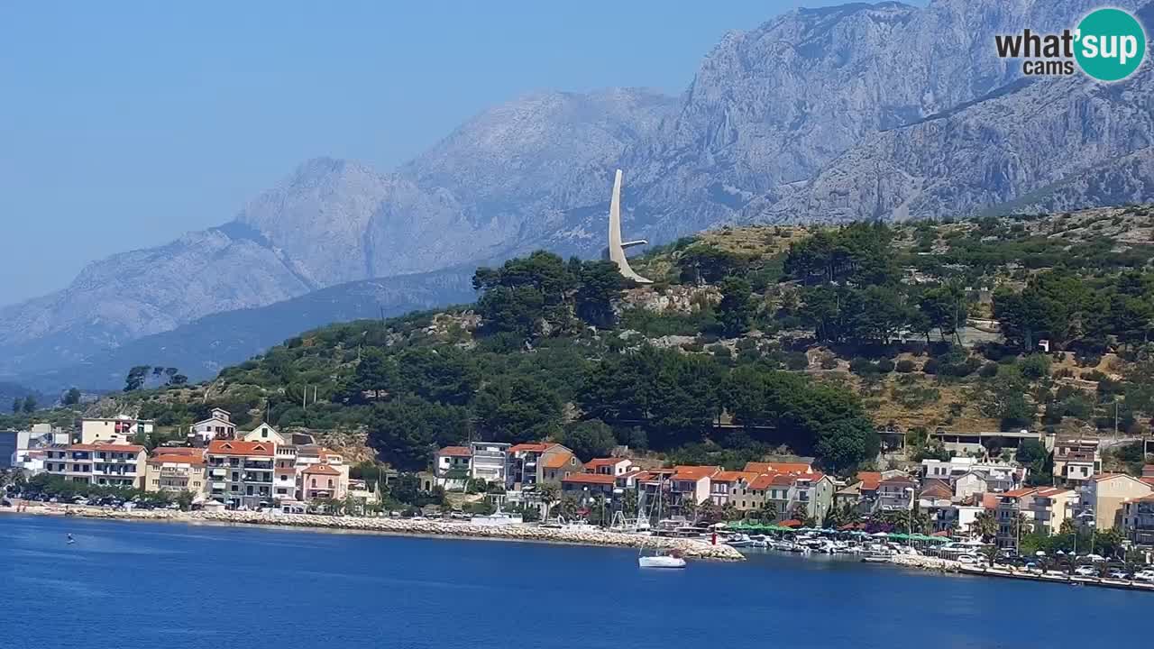 Live webcam Podgora beach – Dalmatia – Croatia
