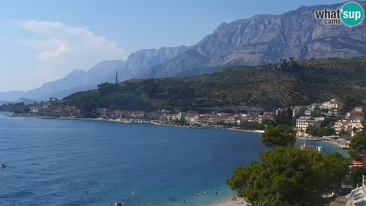 Live webcam Podgora beach – Dalmatia – Croatia