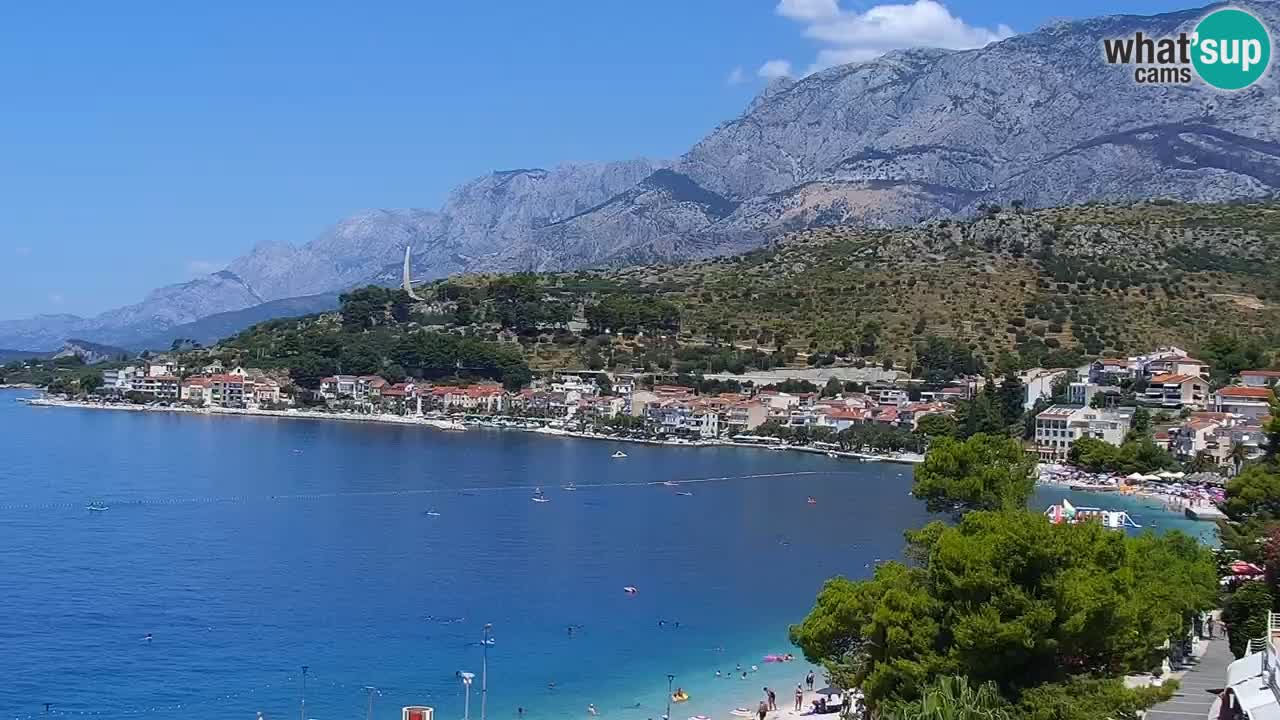 Live webcam Podgora beach – Dalmatia – Croatia