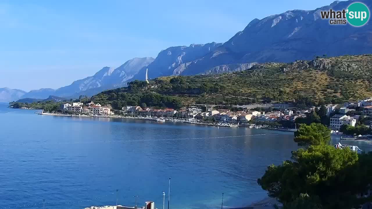 Live webcam Podgora beach – Dalmatia – Croatia