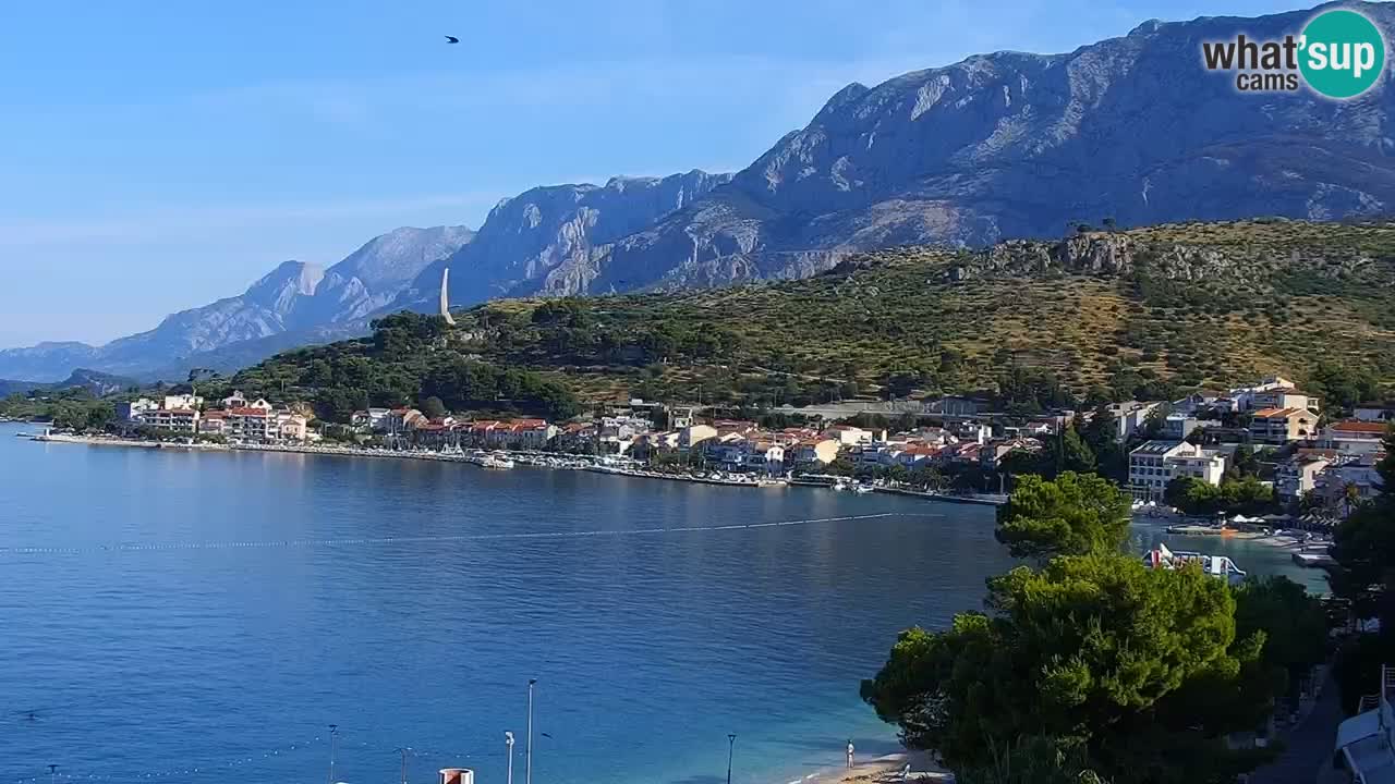 Live webcam Podgora beach – Dalmatia – Croatia