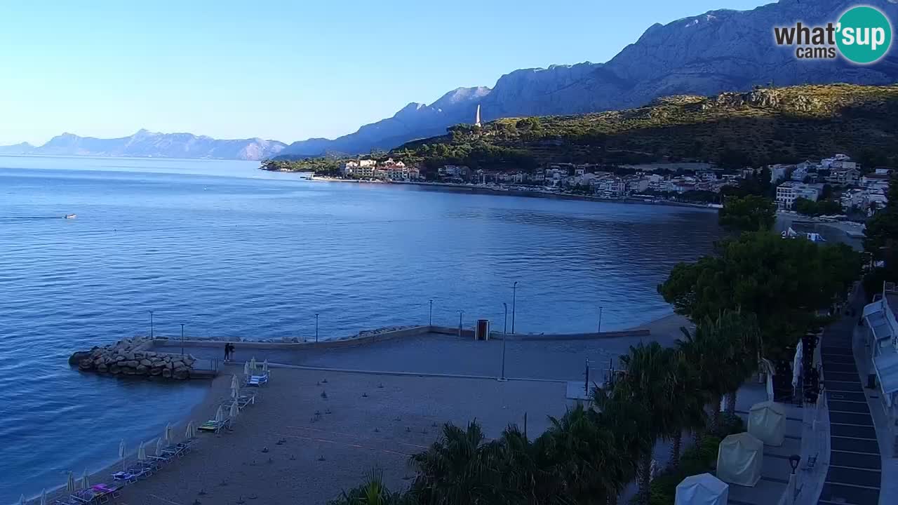 Live webcam Podgora beach – Dalmatia – Croatia